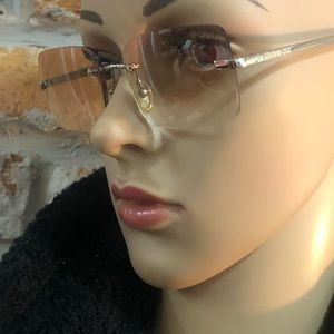CHRISTIAN DIOR rimless reading glasses